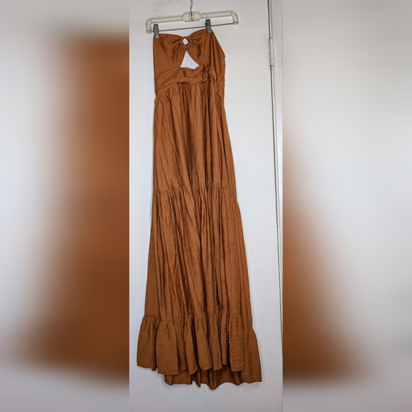 FORTUNATE ONE LET'S FLY AWAY MAXI DRESS in Terracotta - Picture 3 of 5